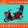 老年电动三轮车 差速 爬坡 山区 PPW-2 海飞跃 捷步 代步 双人