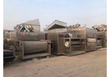 到货 全新未安装： 全不锈钢 果蔬 食品 网带烘干机3套，带宽2米，长度22米，304 不锈钢材质