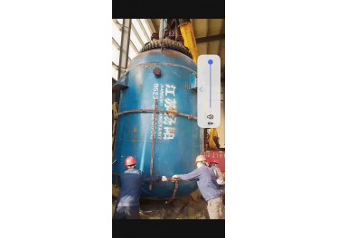 出售二手全新15立方江苏杨阳产搪瓷反应釜6台，安装后未使用