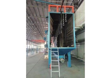 全新未启用1800x2500悬链抛丸机，12只7.5Kw抛丸器，30Kw大风机，全部轧制锰护板