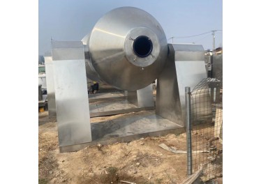转让二手2000升搪瓷真空双锥混合机
