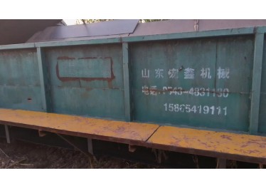 宏鑫12*2×1.1m 7.5kw双辊扒皮槽