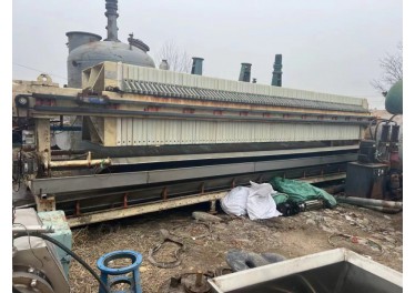 250平方上海大张压滤机，带翻板传送带一套，150平方京津隔膜压滤机一台
