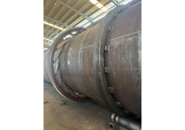3米X28米滚筒烘干机制作完毕、弹簧板设计、筒体厚度18、ZSY355减速机、110KW电机